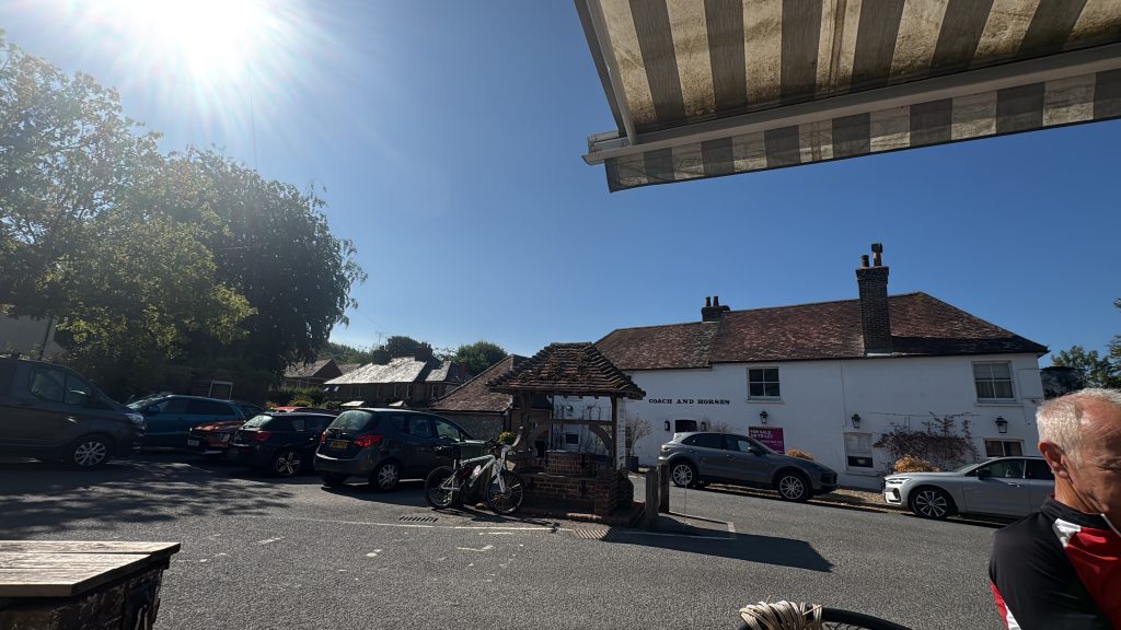 The view from Darcy’s Tea Room. Compton, West Sussex